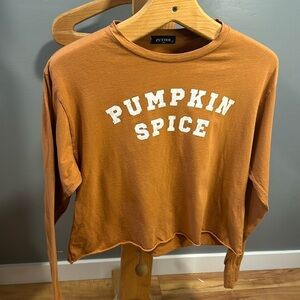 🔥Zutter Pumpkin spice long sleeve TShirt size small
